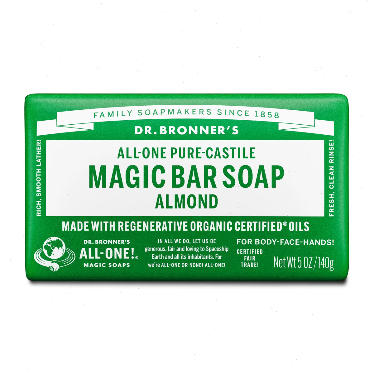 Almond - Pure-Castile Magic Bar Soap